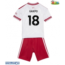 Liverpool Cody Gakpo #18 Bortedraktsett Barn 2026-27 Kortermet (+ Korte bukser)